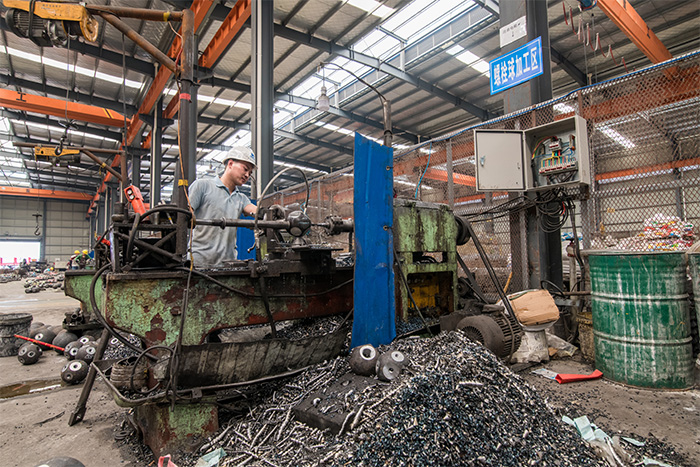 扬中网架配件车间